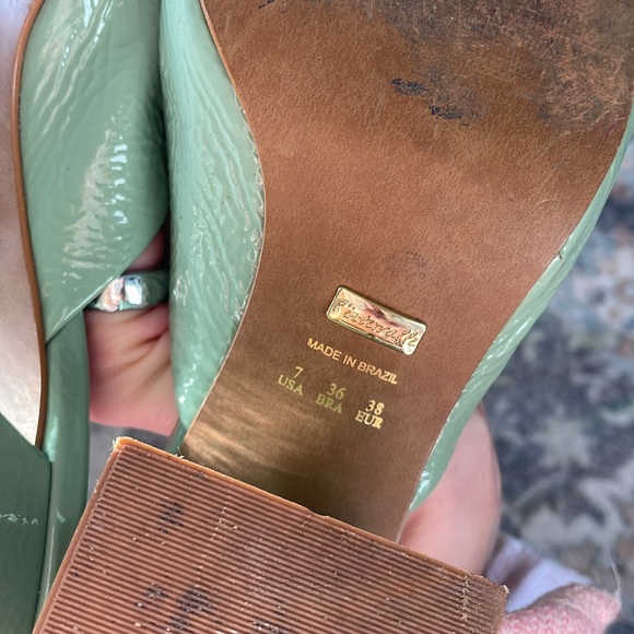 Leather slip on knot detail sandals - Picture 7 of 7